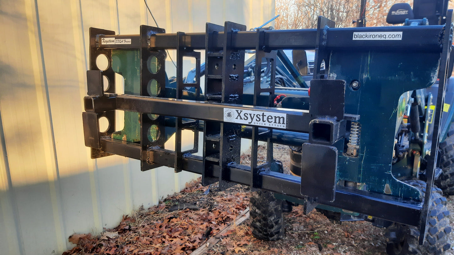 Xsystem dual trash can hauler attachment
