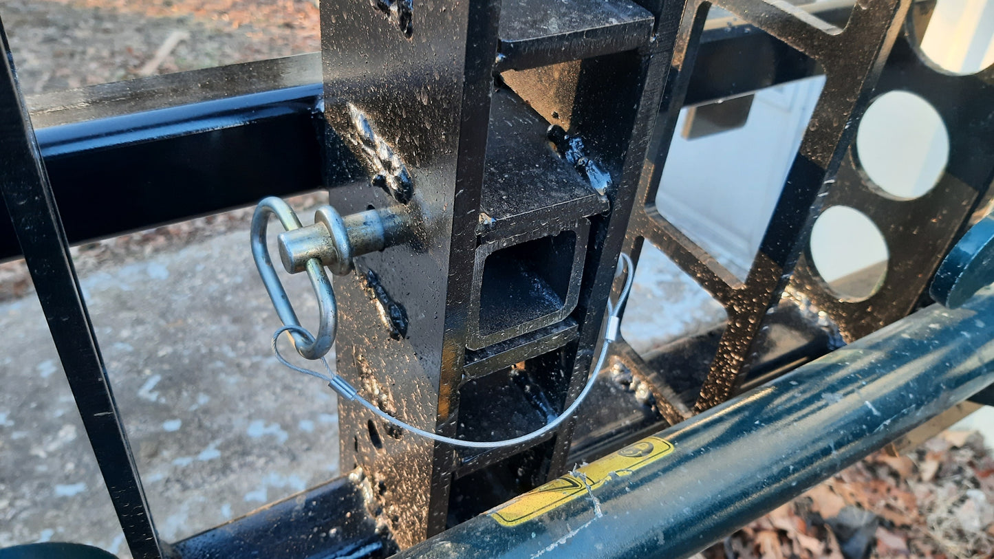 Xsystem dual trash can hauler attachment